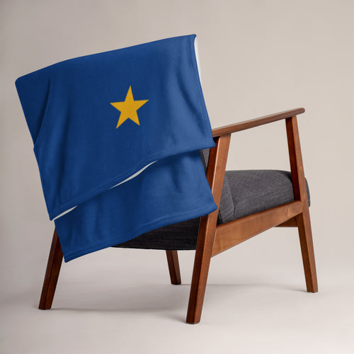 Alaska Flag Throw Blanket - Must Read Alaska