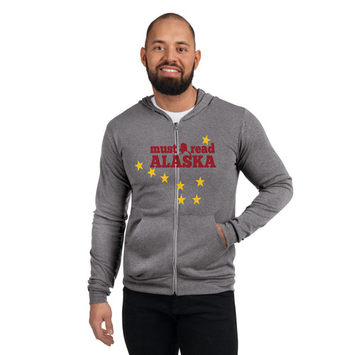 MRAK Unisex zip hoodie - Must Read Alaska
